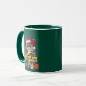 Mug Chat de Noël drôle en colère (Devant gauche)