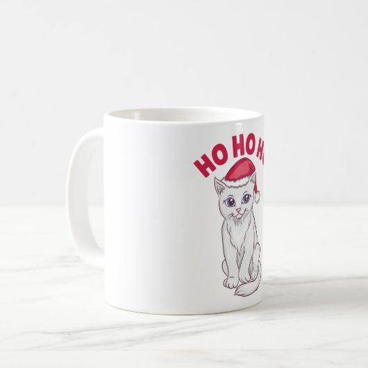 Mug Chat de Noël Ho Ho (Devant gauche)