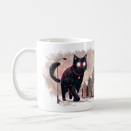 Mug Chat de Noël islandais Yule (Gauche)