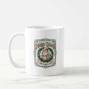 Mug Chat de Noël Merry Catmas T-shirt d'art vectoriel 
