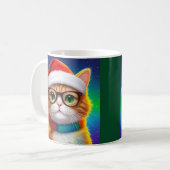 Mug Chat de Noël mignon Santa Claus-68265 (Devant gauche)