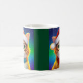Mug Chat de Noël mignon Santa Claus-68265 (Centre)