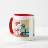 Mug Chat de Noël Perse (Devant gauche)