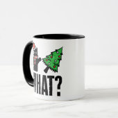 Mug Chat de Noël renversant l'arbre de Noël Drôle (Devant gauche)