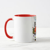 Mug Chat de Noël Santa, Louis Wain (Gauche)