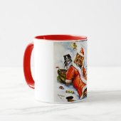 Mug Chat de Noël Santa, Louis Wain (Devant gauche)