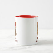 Mug Chat de Noël sibérien à fourrure (Centre)