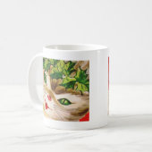 Mug chat de Noël vintage (Devant gauche)