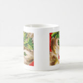 Mug chat de Noël vintage (Centre)