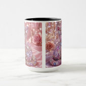 Mug Chat de nuit en velours Esthétique Imprimé (Centre)