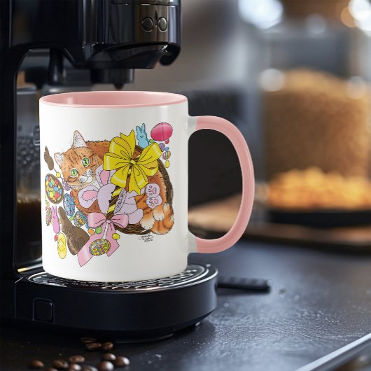 Mug Chat de Pâques Orange