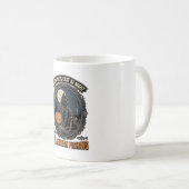 Mug Chat de pêche Halloween Design de citrouille vinta (Devant droit)