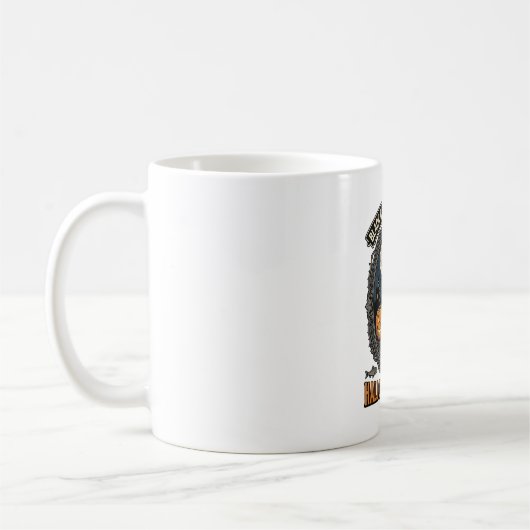 Mug Chat de pêche Halloween Design de citrouille vinta (Gauche)