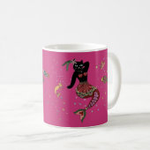 Mug Chat de pin-up de sirène (Devant droit)