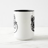 Mug Chat de respiration lourde avec des lunettes de (Centre)