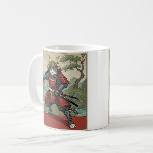 Mug Chat de Samurai (Devant gauche)