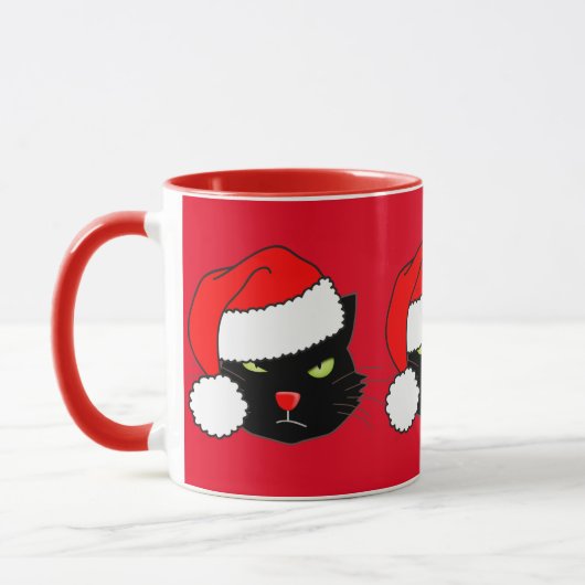 Mug Chat de Santa Hat (Gauche)