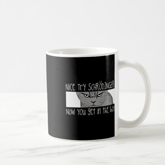 Mug Chat de Schrodinger - Physicien (Droite)