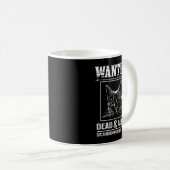 Mug Chat de Schrödinger Voulu Mort & Vivant Drôle de S (Devant droit)