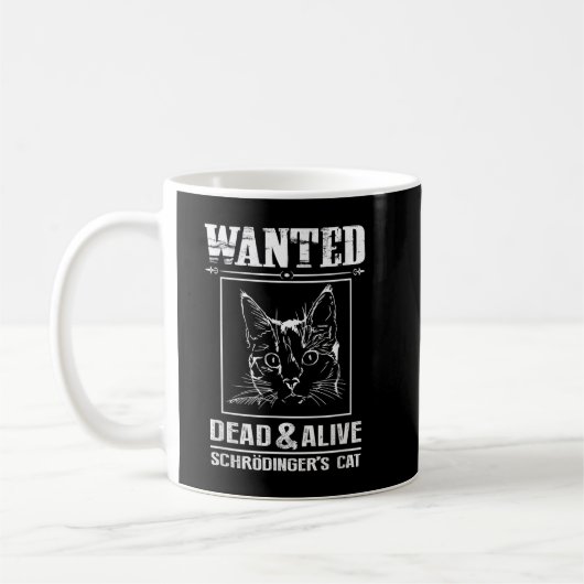 Mug Chat de Schrödinger Voulu Mort & Vivant Drôle de S (Gauche)