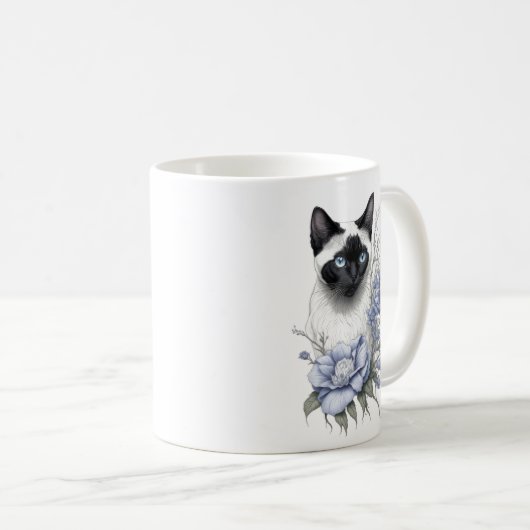 Mug Chat de Siamese (Devant droit)