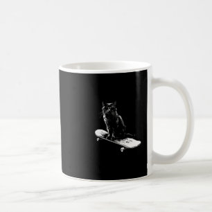Mug Chat de skateboard cool avec lunettes de soleil po
