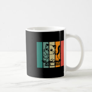 Mug Chat de skateboard magnifique et mignon de style v