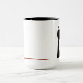 Mug Chat de smoking et boule noirs et blancs de fil (Centre)