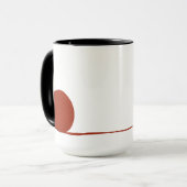 Mug Chat de smoking et boule noirs et blancs de fil (Devant gauche)