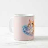 Mug Chat de style rose (Devant gauche)
