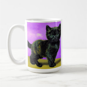 Mug Chat de style Van Gogh