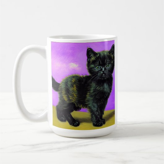 Mug Chat de style Van Gogh (Gauche)
