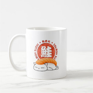 Mug Chat de sushi saumon