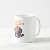 Mug Chat de Thanksgiving jour de la dinde classique d' (Devant droit)