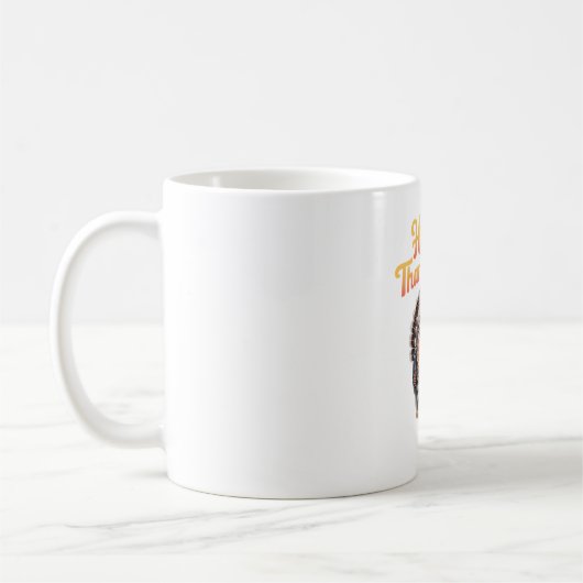 Mug Chat de Thanksgiving jour de la dinde classique d' (Gauche)
