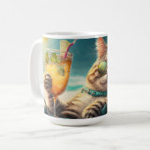 Mug Chat de vacances de nom personnalisé (Devant gauche)