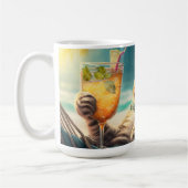 Mug Chat de vacances de nom personnalisé (Gauche)
