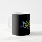 Mug Chat de vélo LGBT (Devant gauche)