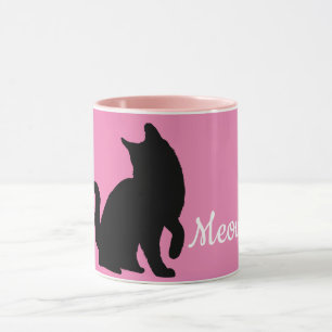 Mug Chat de viande noire rose