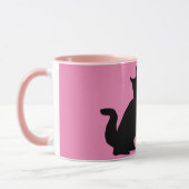 Mug Chat de viande noire rose (Gauche)
