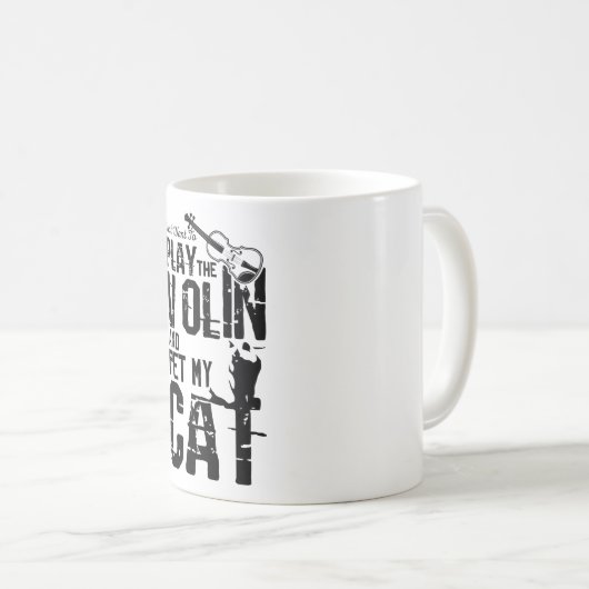 Mug Chat de violon (Devant droit)