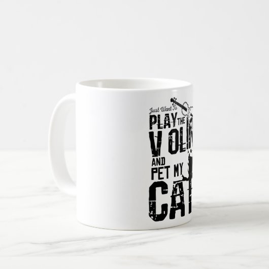 Mug Chat de violon (Devant gauche)