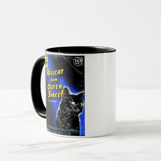 Mug Chat d'enfer d'espace extra-atmosphérique ! (Devant gauche)