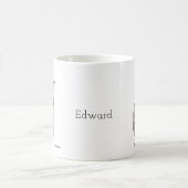 Mug Chat déplaisant avec livre Macabre Art Nom personn (Centre)