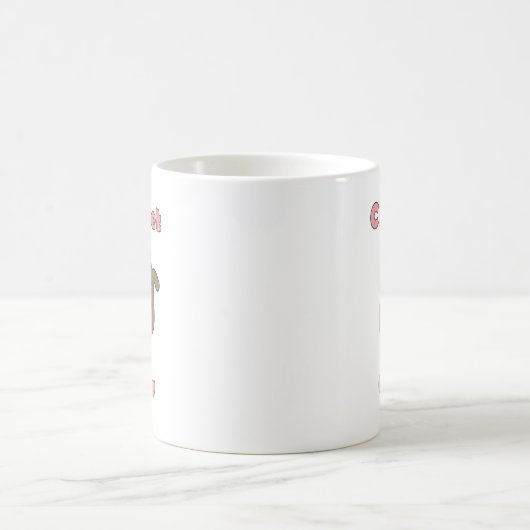 Mug Chat d'équipage Clarinet rose Brown (Centre)