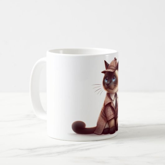 Mug Chat détective (Devant gauche)