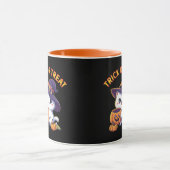 Mug Chat d'Halloween avec Citrouille Jack O' Lantern (Centre)