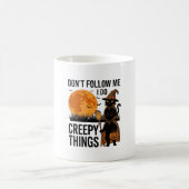 Mug Chat d'Halloween Choses Effrayantes Sorcière Drôle (Centre)