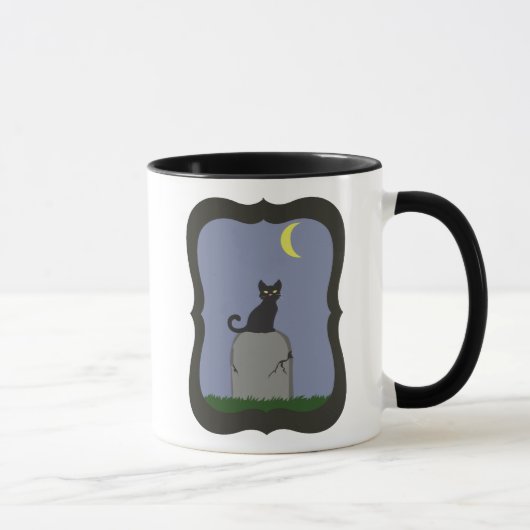Mug Chat d'Halloween effrayant (Droite)