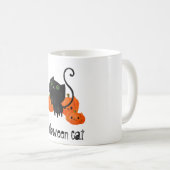 Mug Chat d'Halloween mignon avec citrouilles (Devant droit)